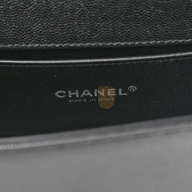CHANEL MASTER CAVIAR SMALL QUILTED BOY FLAP BLACK A67085 Y83338 94305 (20*12*8cm)
